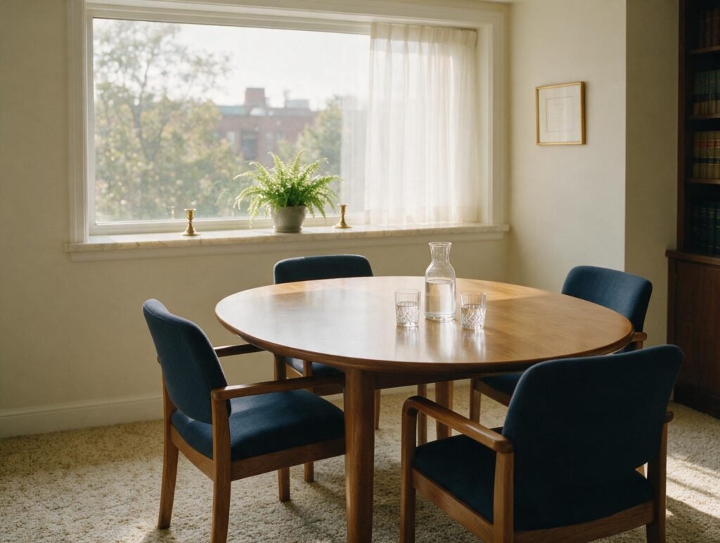 Sala de reuniones del despacho